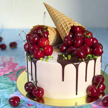 Торт "Вишневый рожок" купить - тамбов.сладкоежкин.рф