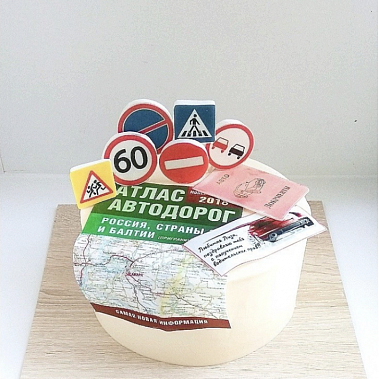 Торт "Покорительнице дорог" купить - тамбов.сладкоежкин.рф