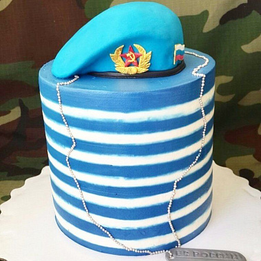 Торт "ВДВ Тельняшка" купить - тамбов.сладкоежкин.рф