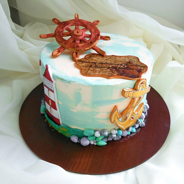 Торт "Нашему капитану" купить - тамбов.сладкоежкин.рф