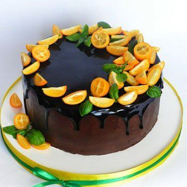 Торт глазурь с дольками купить - тамбов.сладкоежкин.рф