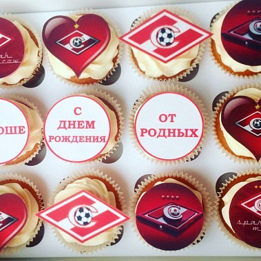 Капкейки "Спартак" купить - тамбов.сладкоежкин.рф