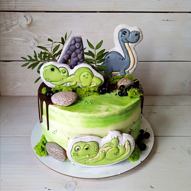 Торт "Динозавры" купить - тамбов.сладкоежкин.рф